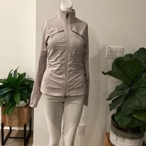 STELLA  MCCARTNEY NEUTRAL COLOR SWEATSHIRT SPORT JACKET SZ M